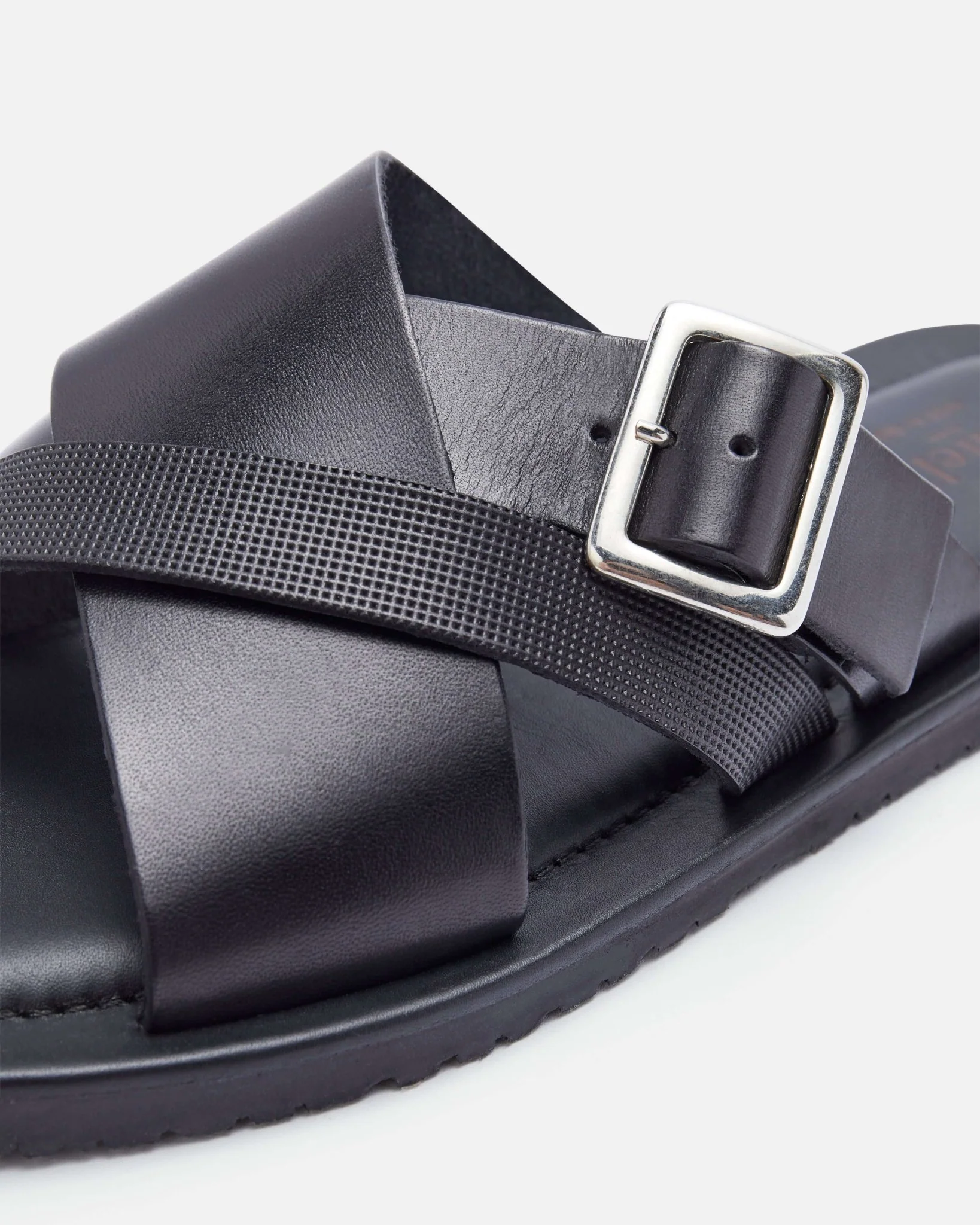 MULES NANDO NOIR - Mules à brides croisées noir