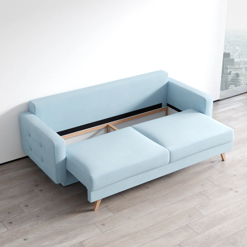 Meble Furniture Vegas Queen Sofa Bed with Storage, Multiple Colors - Image 15