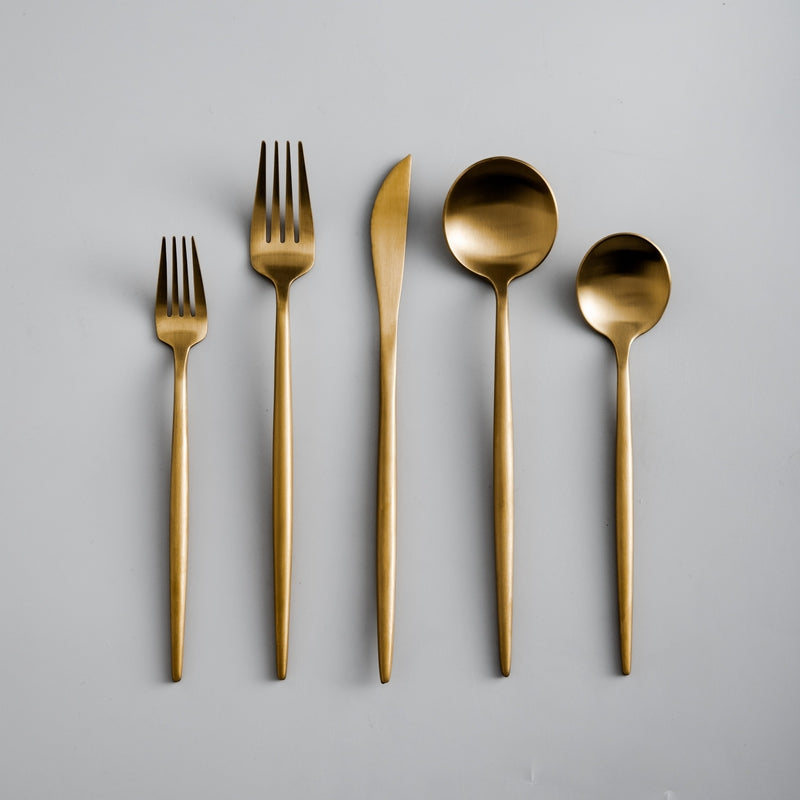 StijlKeuken – Minimalistische Roestvrijstalen Bestekset – Elegant en Functioneel voor Elke Maaltijd