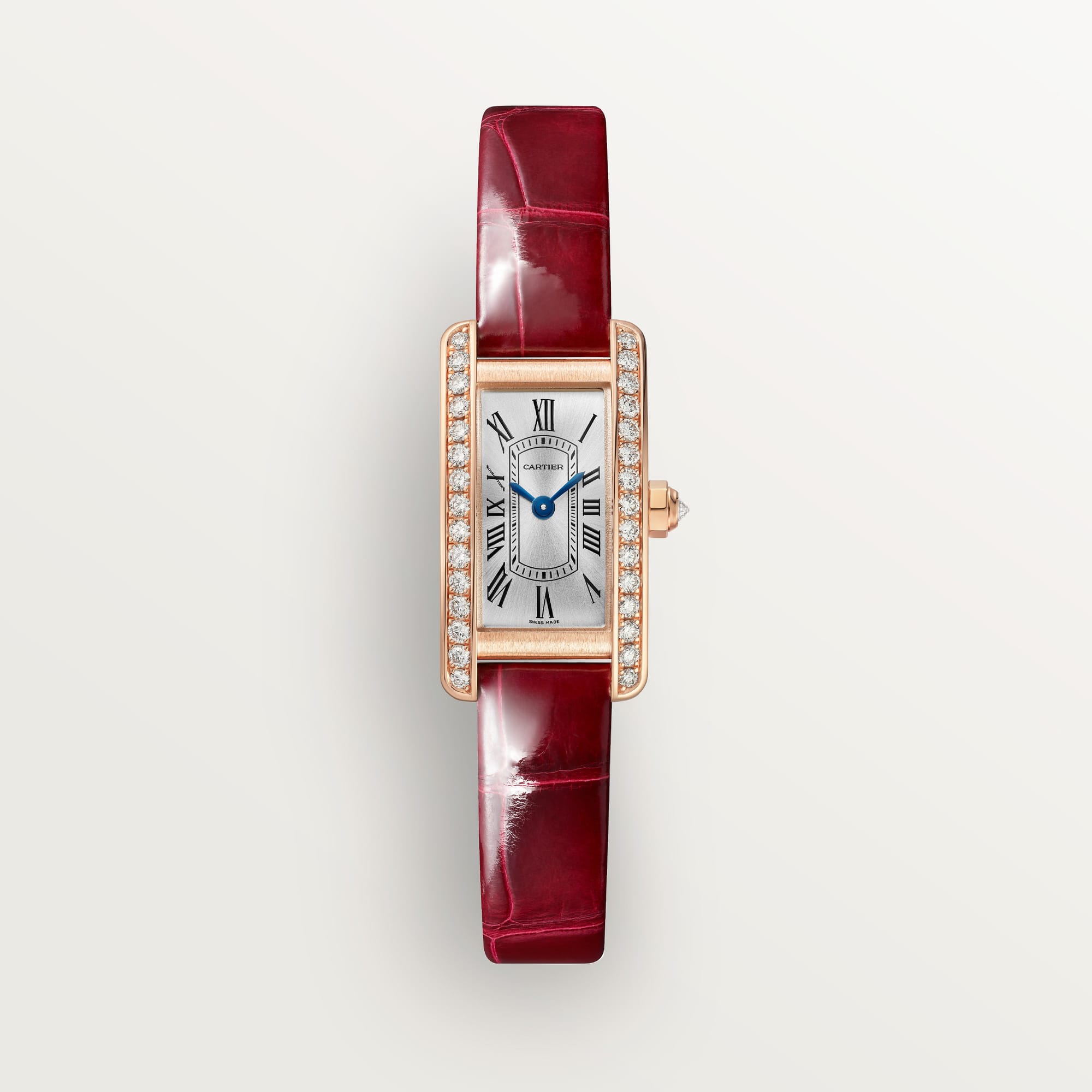 fake cartier watch Tank Americaine mini model quartz movement(1:1 replica) - Top club