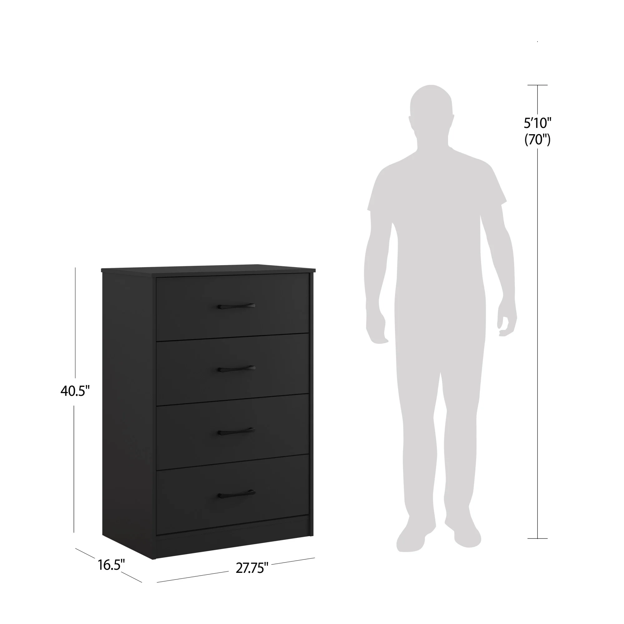 Mainstays Ardent 4 Drawer Dresser, Euro Oak - Image 44