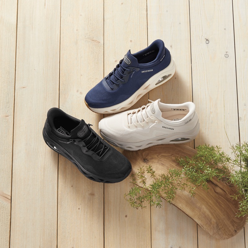 Skechers Lace-Up Slip-Ins Uno Glide Step Air Gliders Shoe with Platform - MIDNIGHT VELVET CATALOG