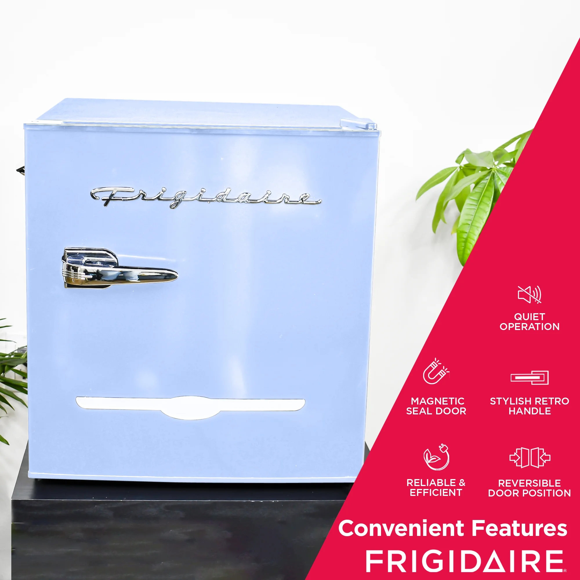 Frigidaire 1.6 Cu ft. Retro Compact Refrigerator with Side Bottle Opener, Coral - Image 14