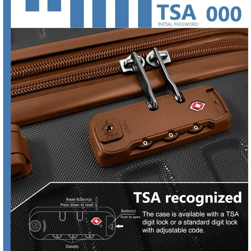 Luggage Sets 6 Piece with Duffel Bags, Hardside Expandable Suitcases with Spinner Wheels TSA Lock, Cream - Image 13