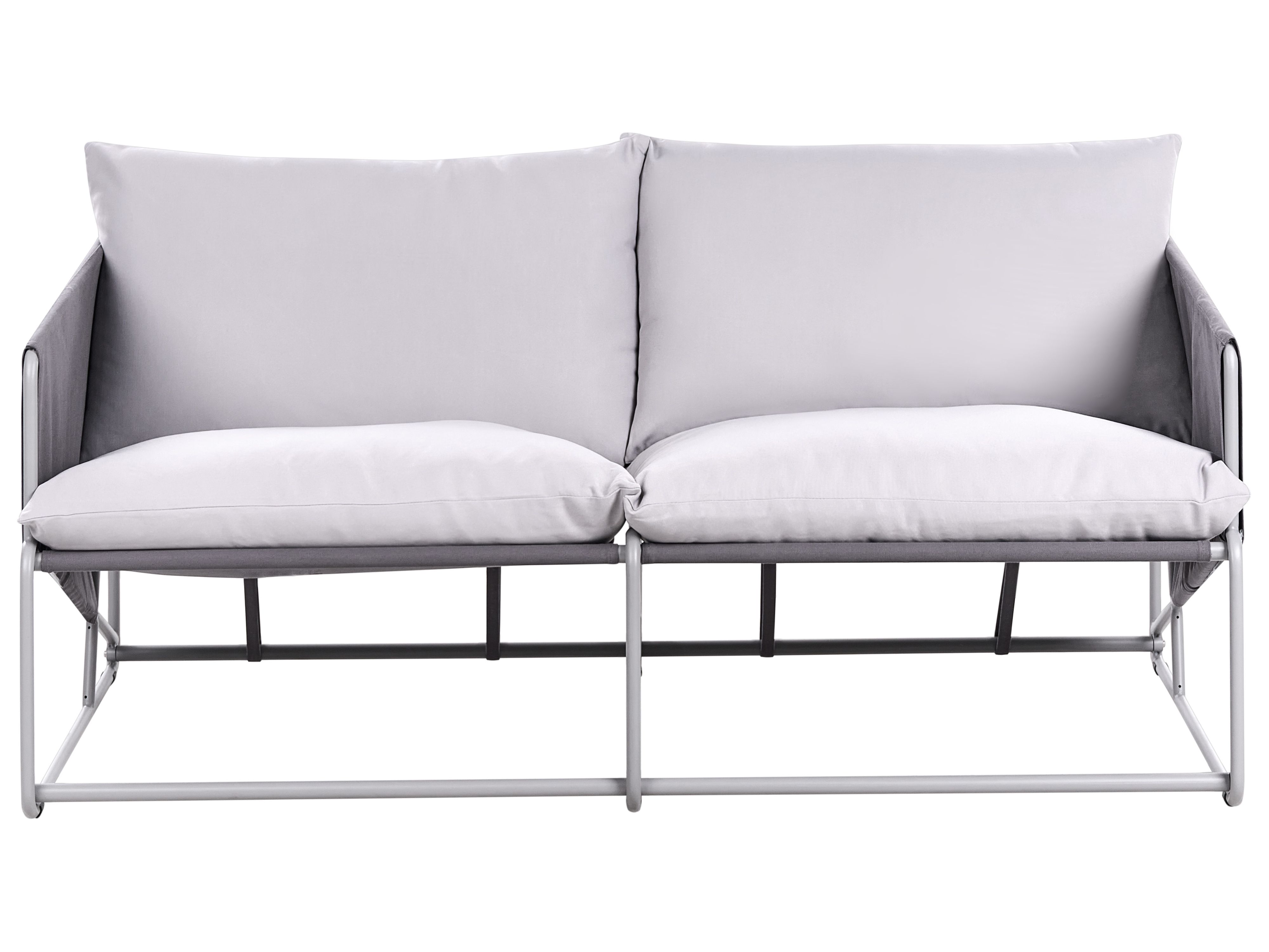 Garden Sofa 2 Seater PONTE Metal Grey