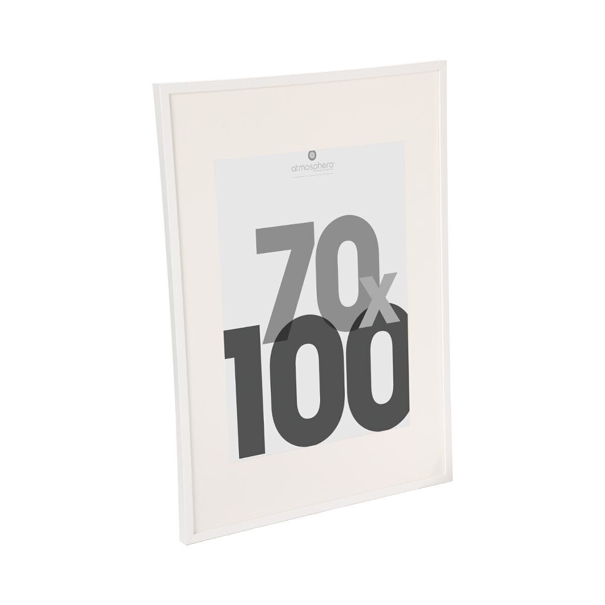 Wooden photo frame"Eva" White, 70x100 cm