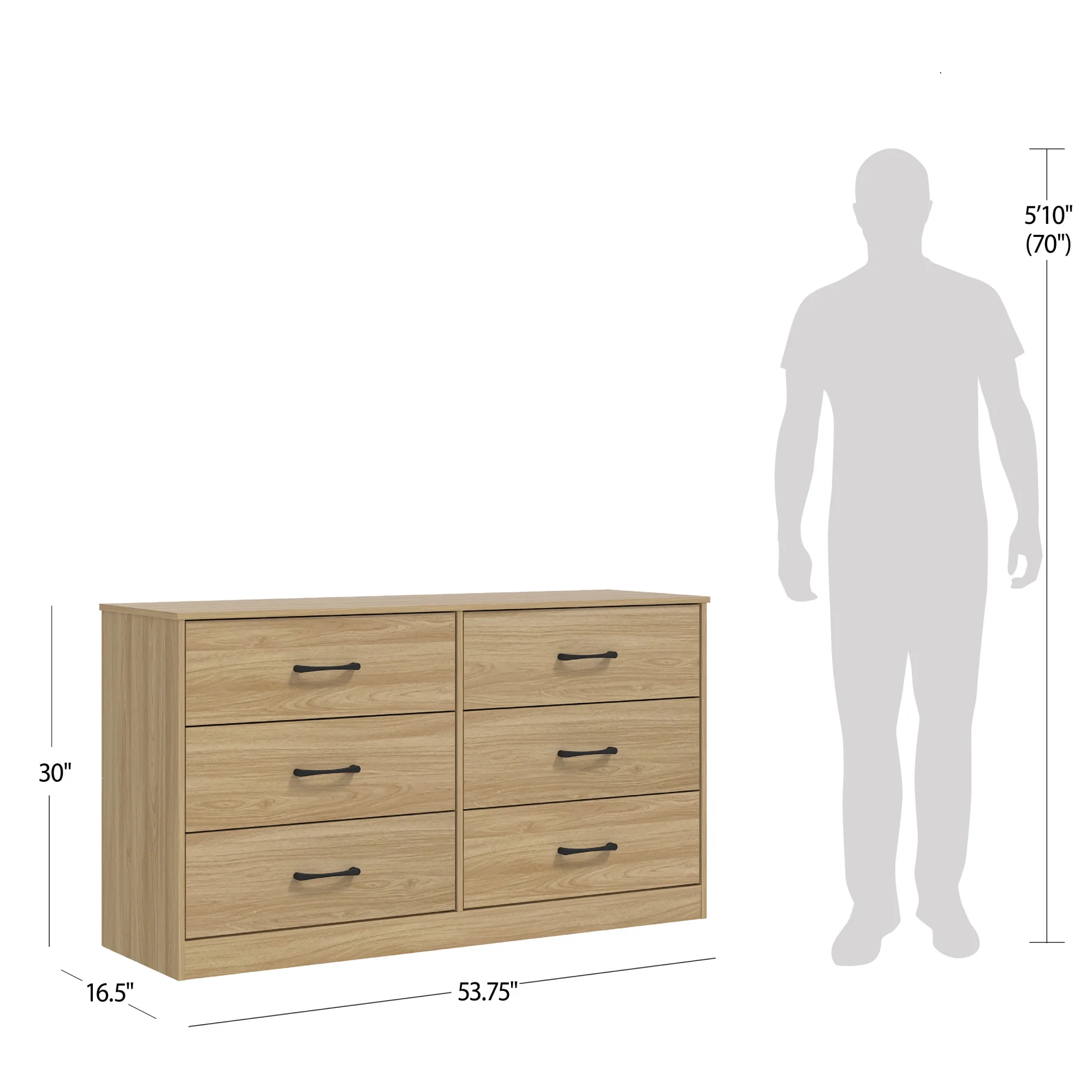 Mainstays Ardent 6 Drawer Dresser, White - Image 44