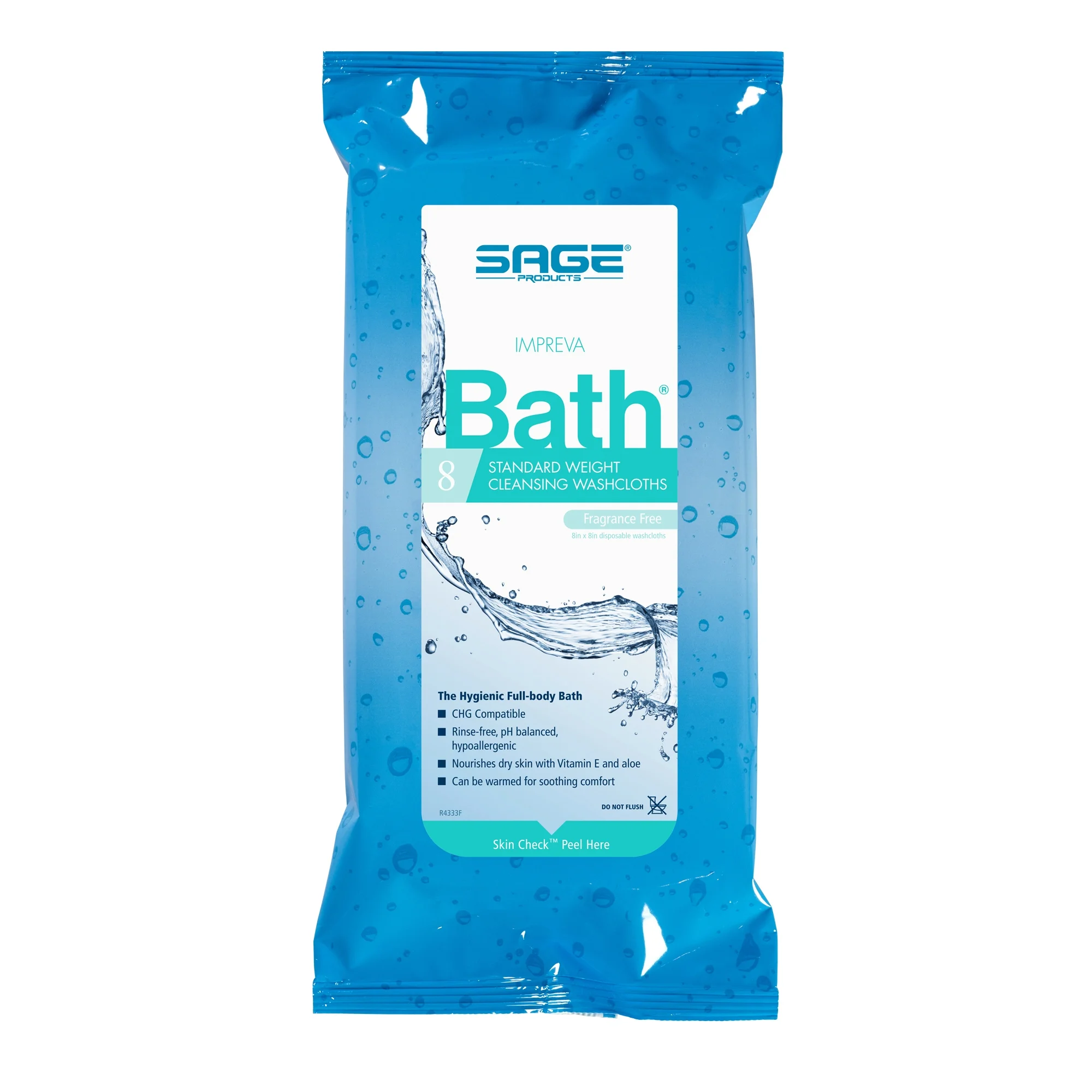 Impreva Bath Bath Wipe or Washcloth 8 x 8
