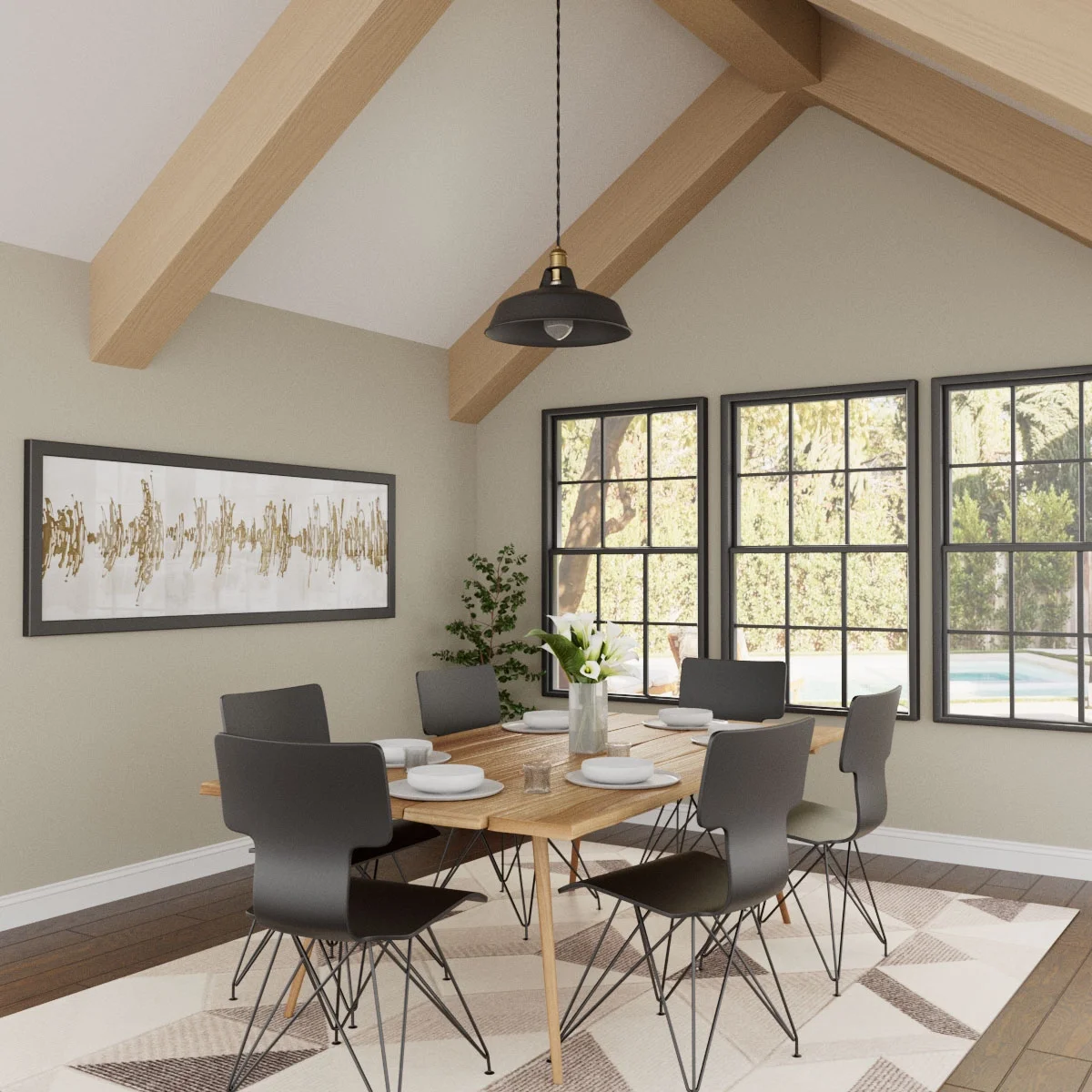 Ekena Millwork 3 1/2"W x 3 1/2"H x 120"L 3-Sided (U-Beam) Mena HeritageTimber Faux Wood Ceiling Beam, Kona Brown - Image 35