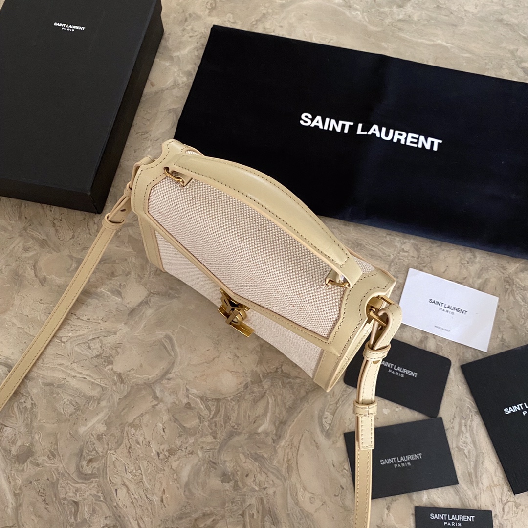 UPTOWN POUCH IN CANVAS AND SMOOTH LEATHER1:1High-quality replica