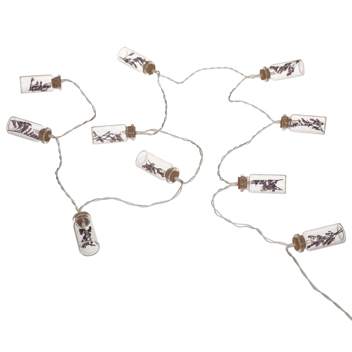 Battery powered LED garland Violet, L.165 cm