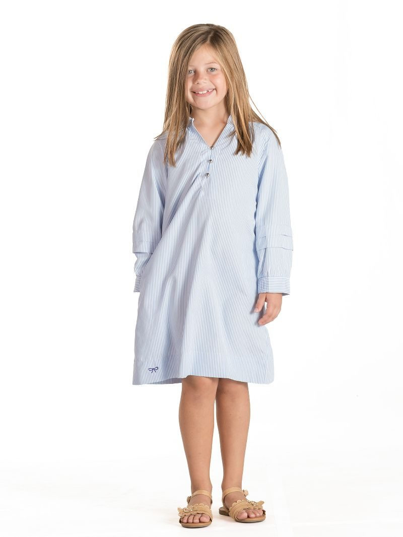 0126-YTH-DRS-SUCKER-BTN-BLU - Simply Southern Outlet