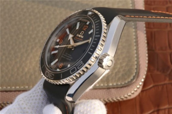 Replica Omega Planet Ocean Professional Ceramic Bezel 45mm OMF Orange Marker Rubber Strap A8500 - Top club