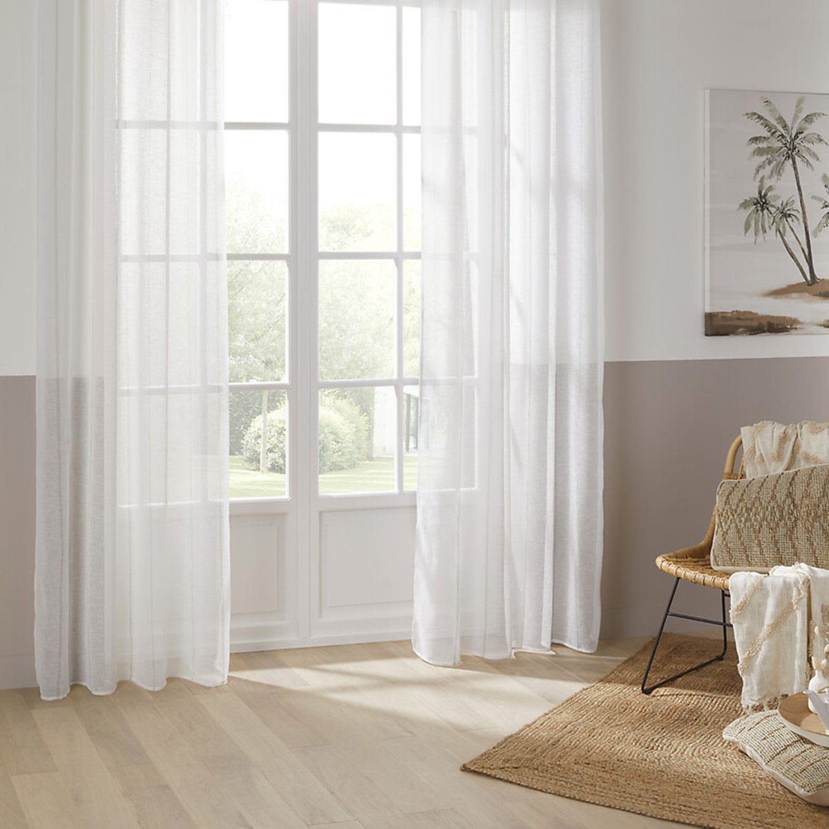 Sheer curtain White, 140x240 cm