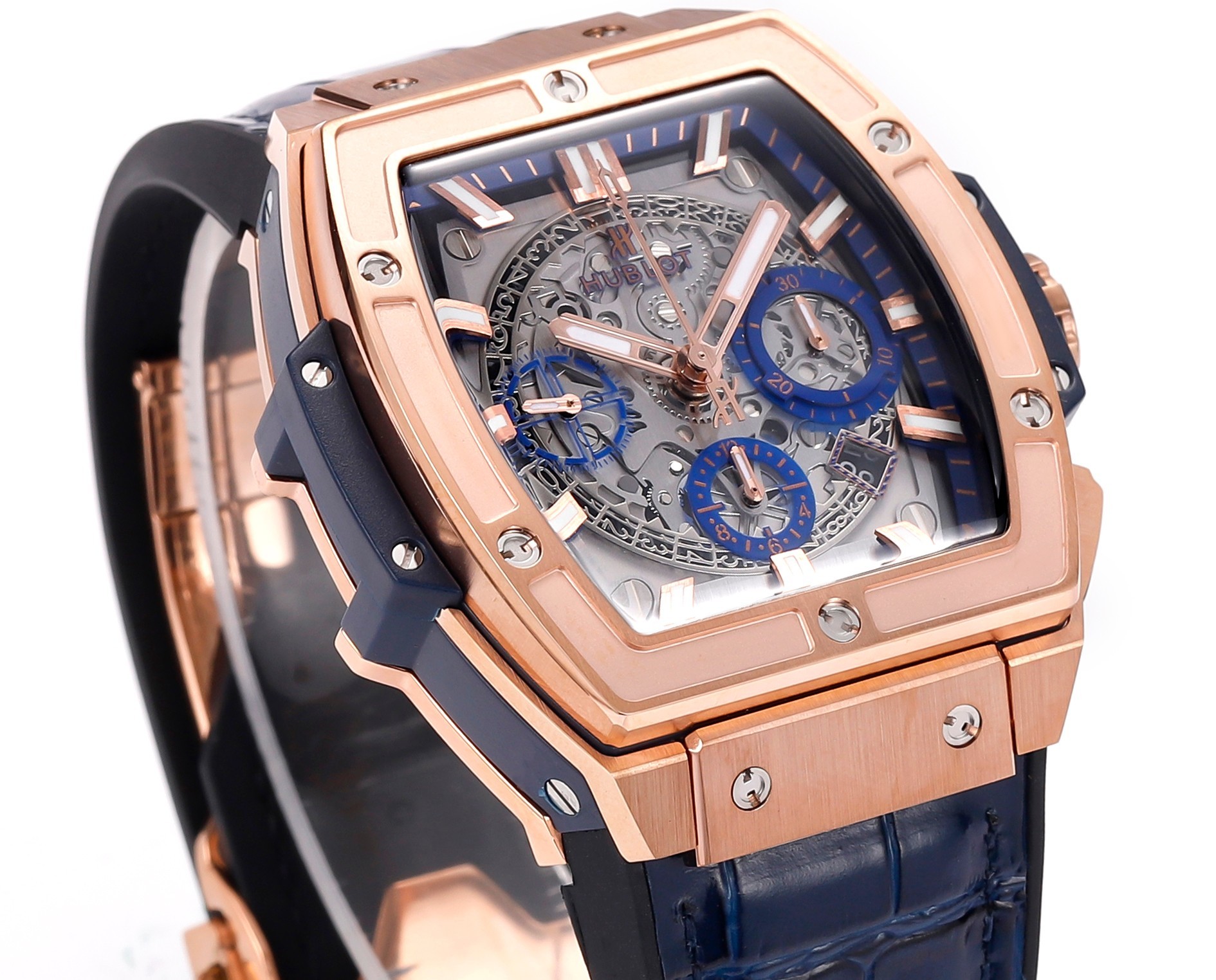 Hublot SPIRIT OF BIG BANG Chronograph, 45 mm Textured rubber strap(1:1 replica) - Top club