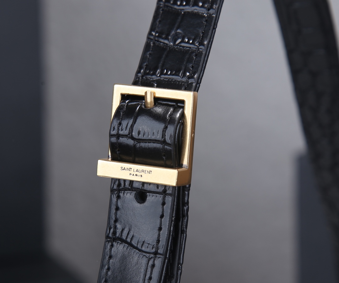 Replica Ysl Le 5 A 7 Hobo Bag In Crocodile-Embossed Leather 20241:1High-quality replica