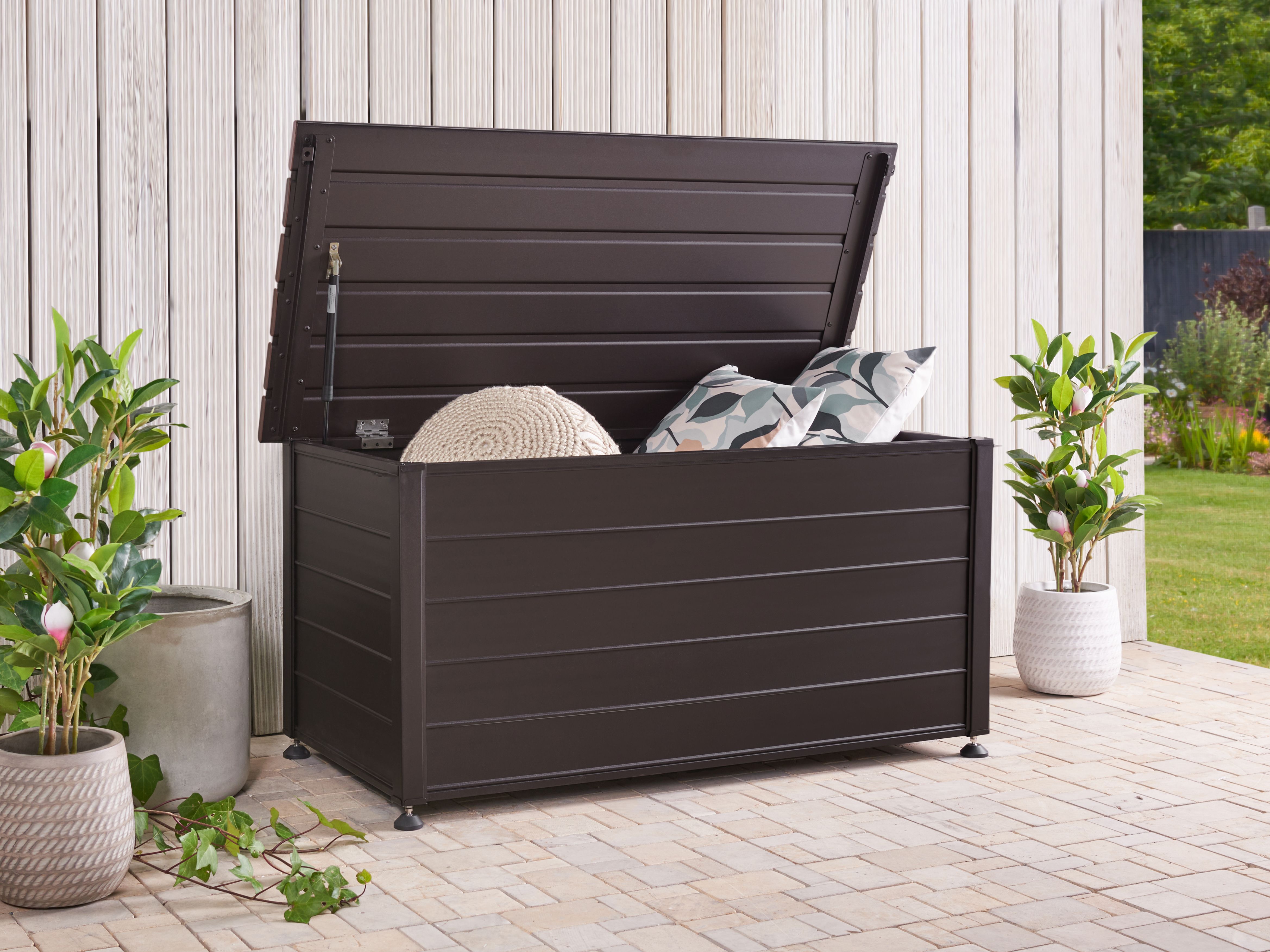 Storage Box CAMPALTO 123 cm 60 cm Dark Brown