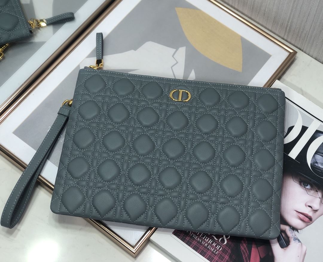 Lagre Dior Caro Daily Pouch Pink/Black/Blue/Brown For Women‎ 12in/30cm CD S5086UWHC_M81P1:1High-quality replica