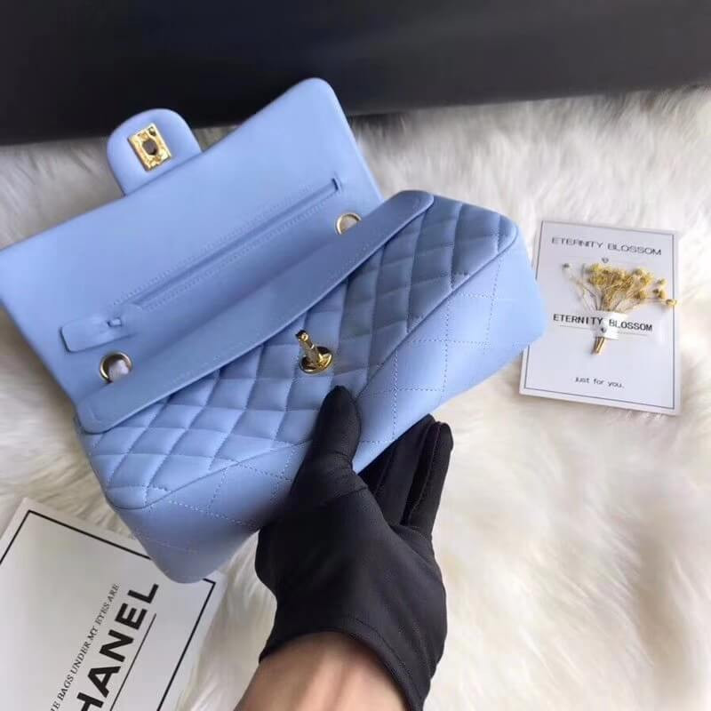 Replica Chanel 1112 Blue Medium Size 2.55 Lambskin Leather Flap Bag1:1High-quality replica