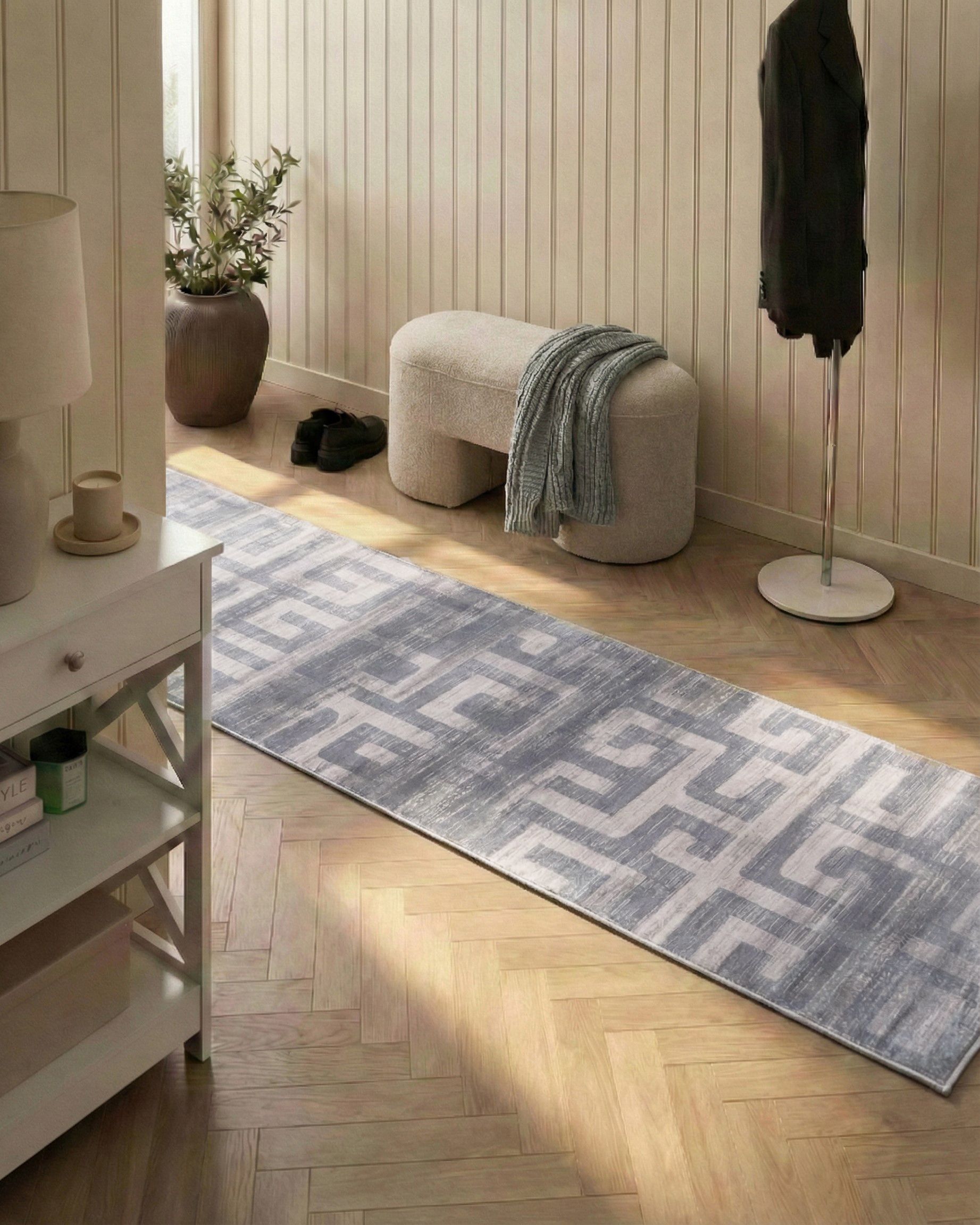 Rug BEYDAG Grey 80 x 300 cm
