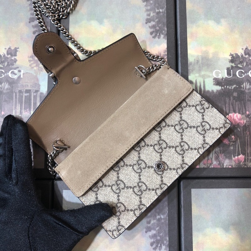 Replica Gucci Dionysus Leather Canvas Super Mini Bag1:1High-quality replica
