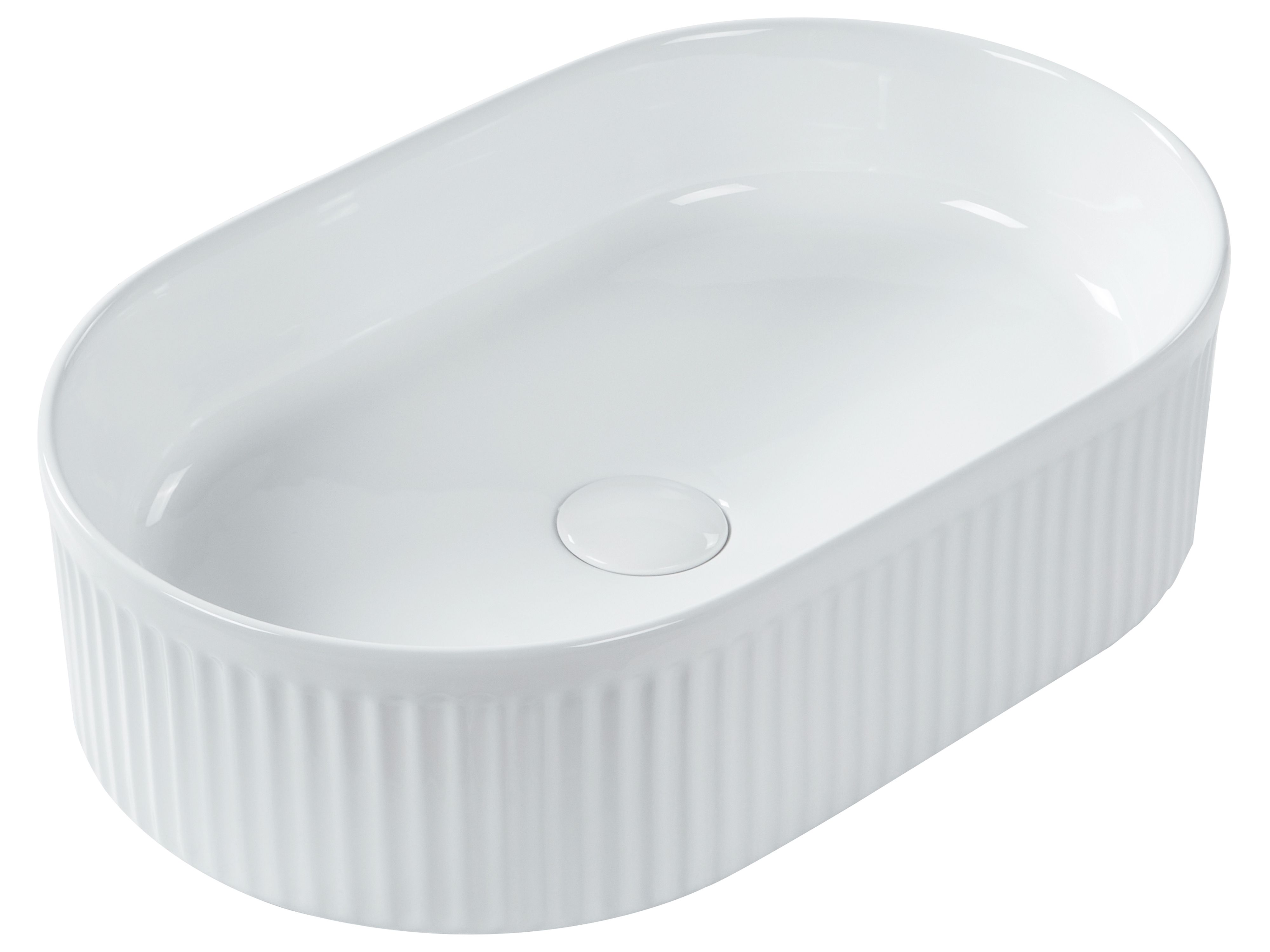 Countertop Basin GELDO 490 x 310 mm Ceramic White