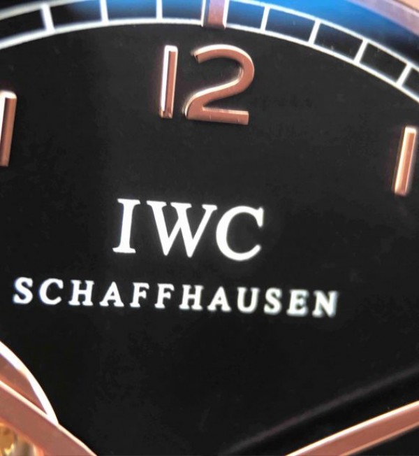 Replica IWC AZ Portuguese Flying Tourbillon SS Black Dial Leather Strap - Top club