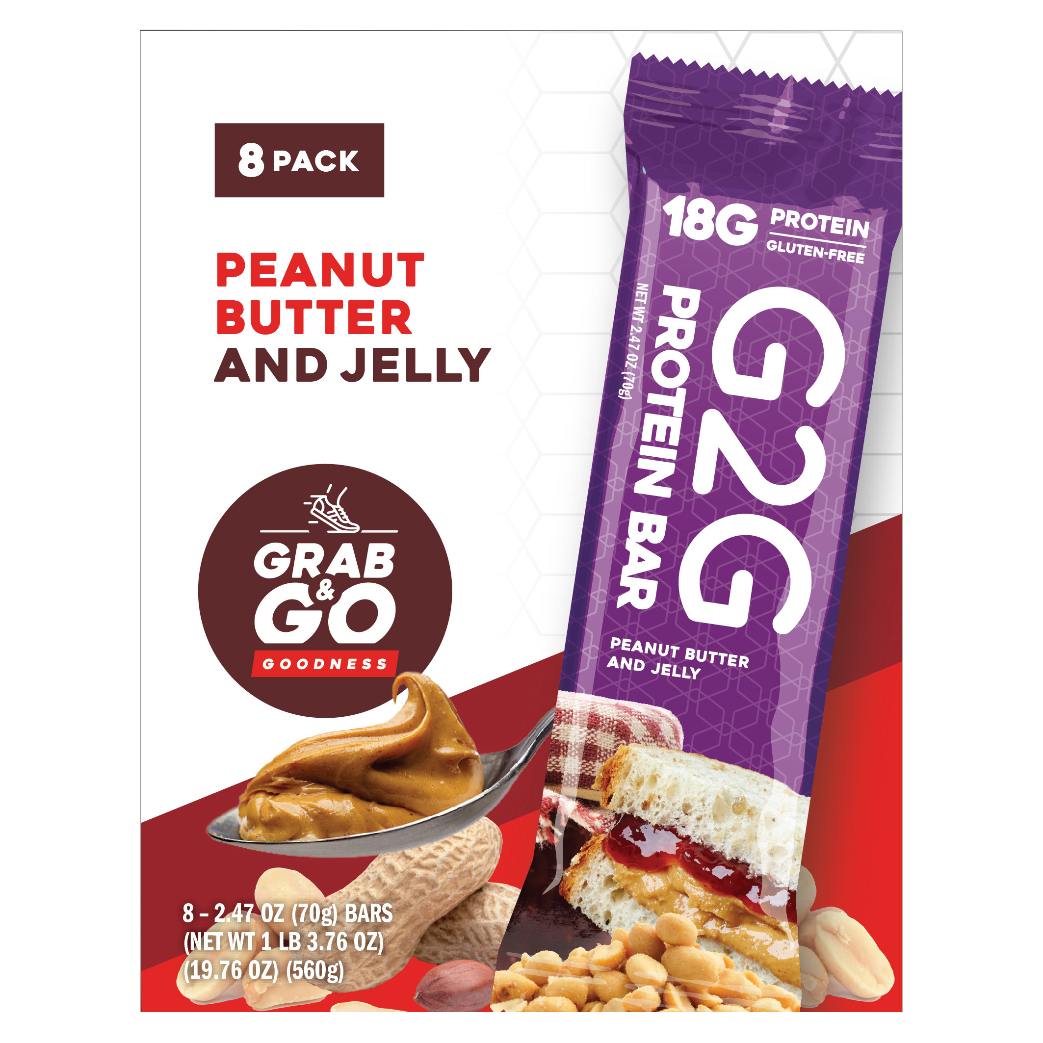 G2G Protein Bar Variety 3-pack (24 Total Bars) - Image 2