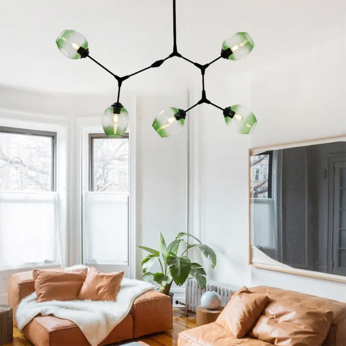 Sputnik Hanglamp met Glazen Bubbels - moderne uitstraling - unieke bubbels - sfeervolle verlichting -
