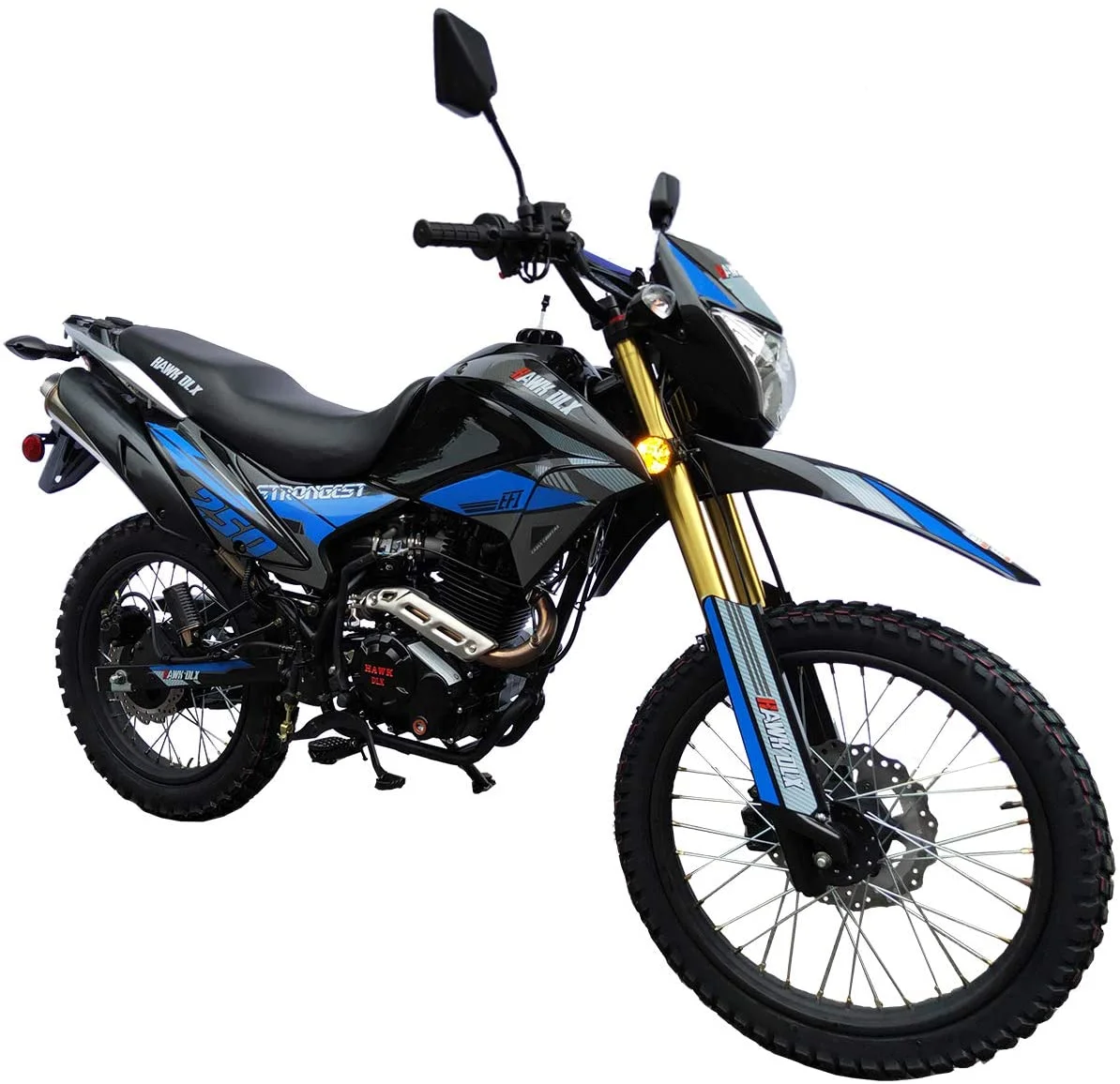RPS Hawk DLX 250 cc EFI Fuel Injection Enduro Dirtbike gas Bike Hawk EFI Deluxe Gas Motorcycle - Choose your color - Image 10