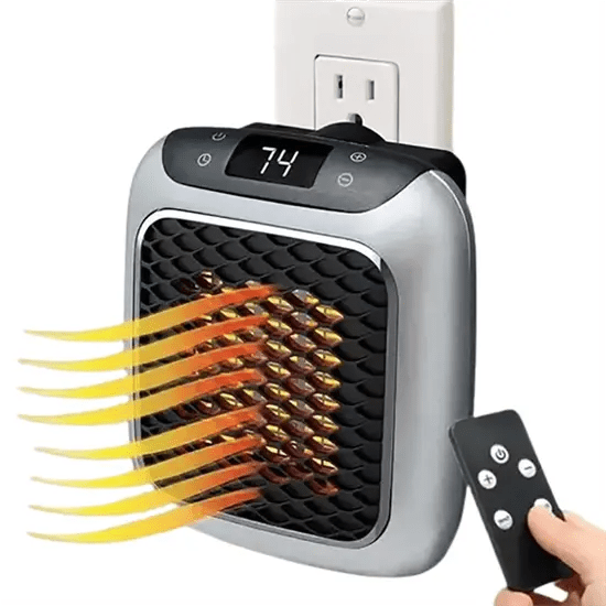 Compacte Draagbare Elektrische Kachel met Timer en Veiligheidsfuncties – Snelle en Energiezuinige Verwarming tot 32,5 m²