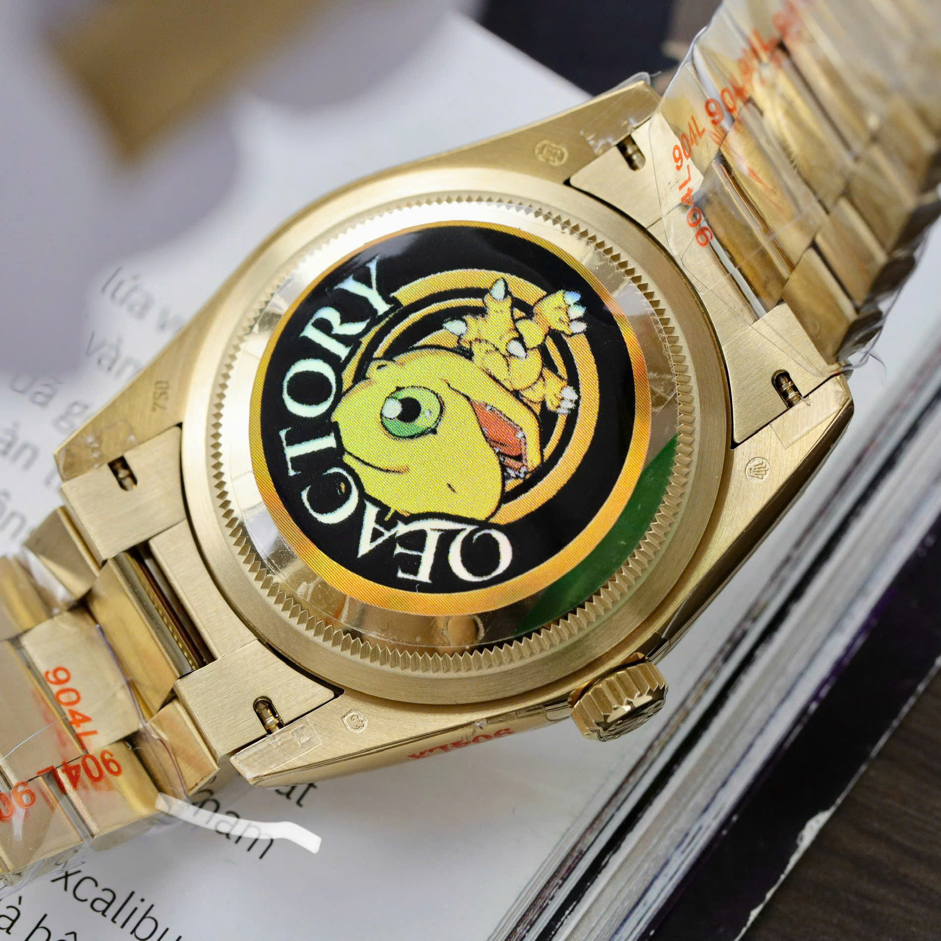 Rolex Day-Date 128238 Replica Watch Yellow Dial Weight 158gram QF Factory 36mm - Top club
