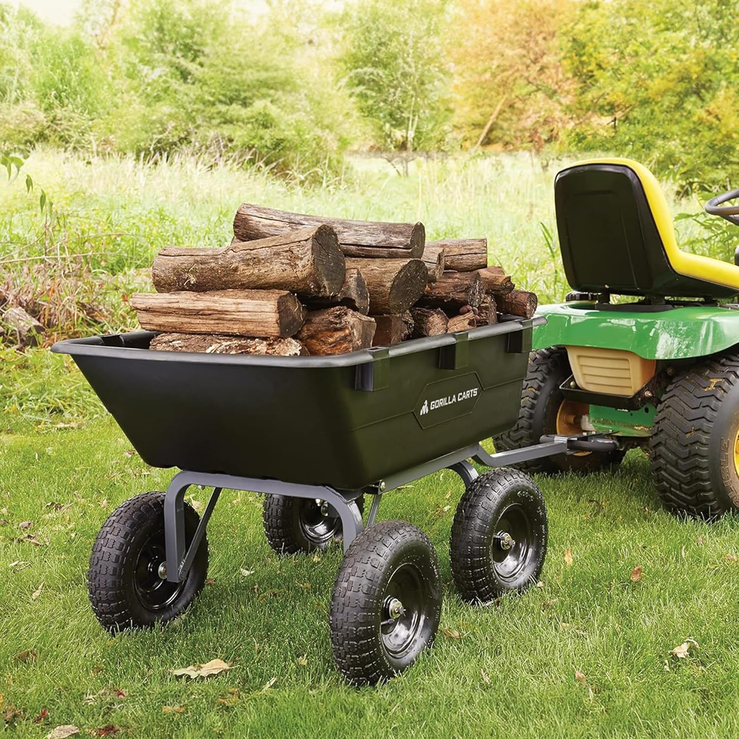 Gorilla Carts Utility Dump Wagon 6 Cubic Feet 1200 lb Capacity Black - GOR6PS - Image 11 Gorilla Carts Utility Dump Wagon 6 Cubic Feet 1200 lb Capacity Black - GOR6PS - Image 11