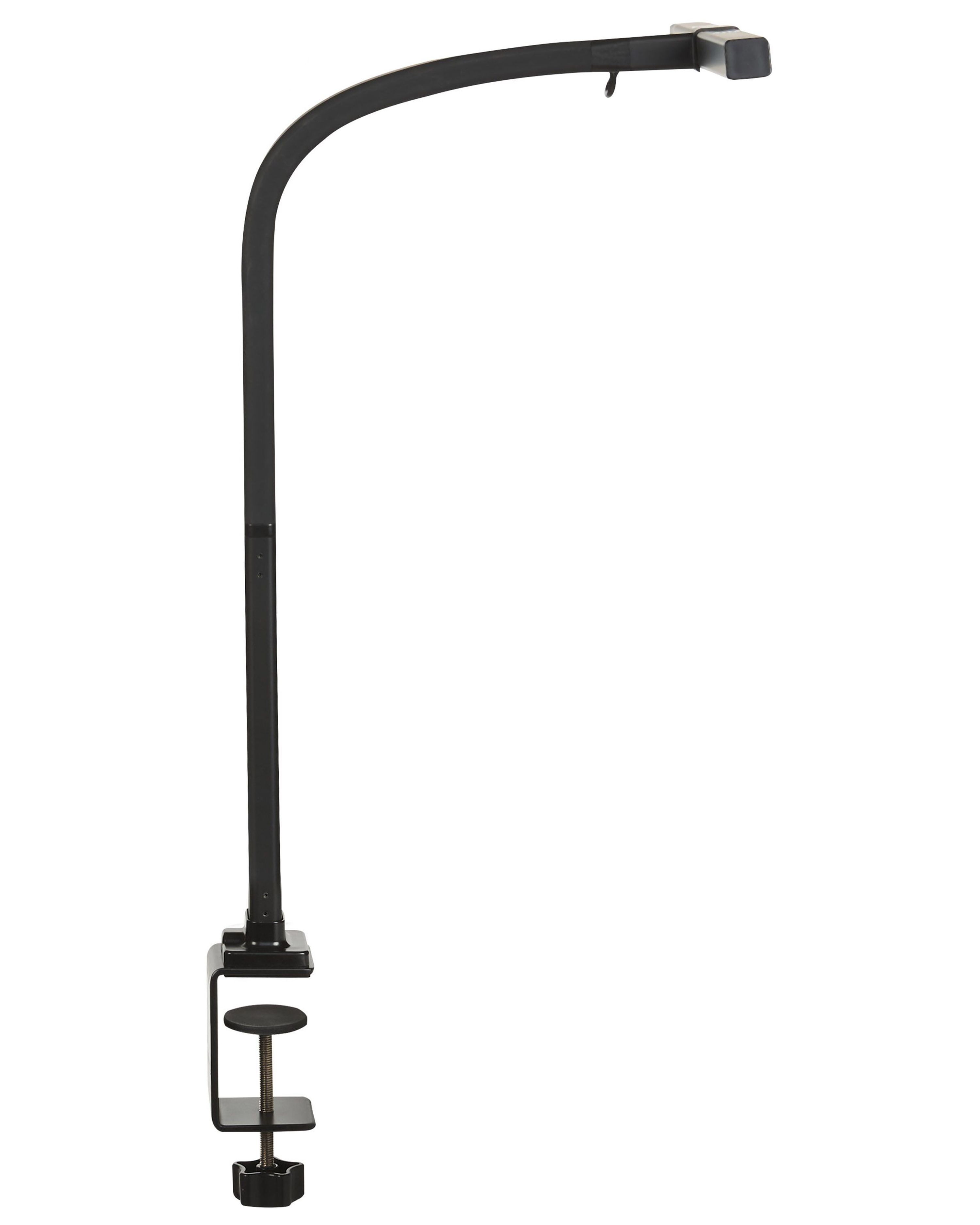 LED Clamp-On Desk Lamp AURIGA with Motion Sensor Metal Black