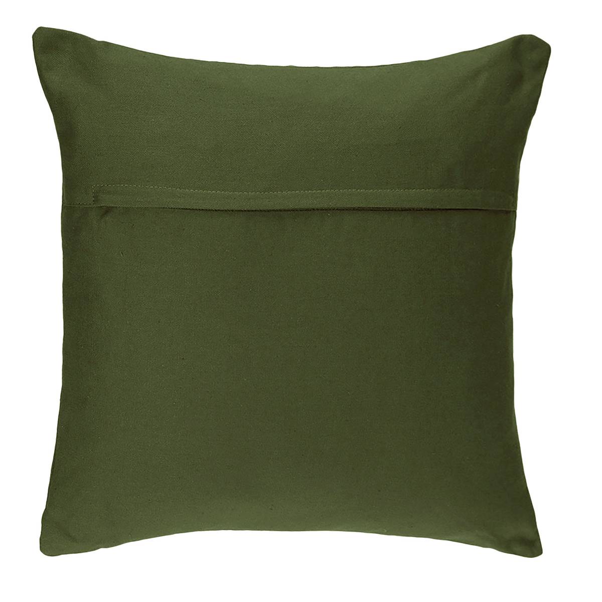 Removable cushion cover, cotton Khaki green, 38x38 cm