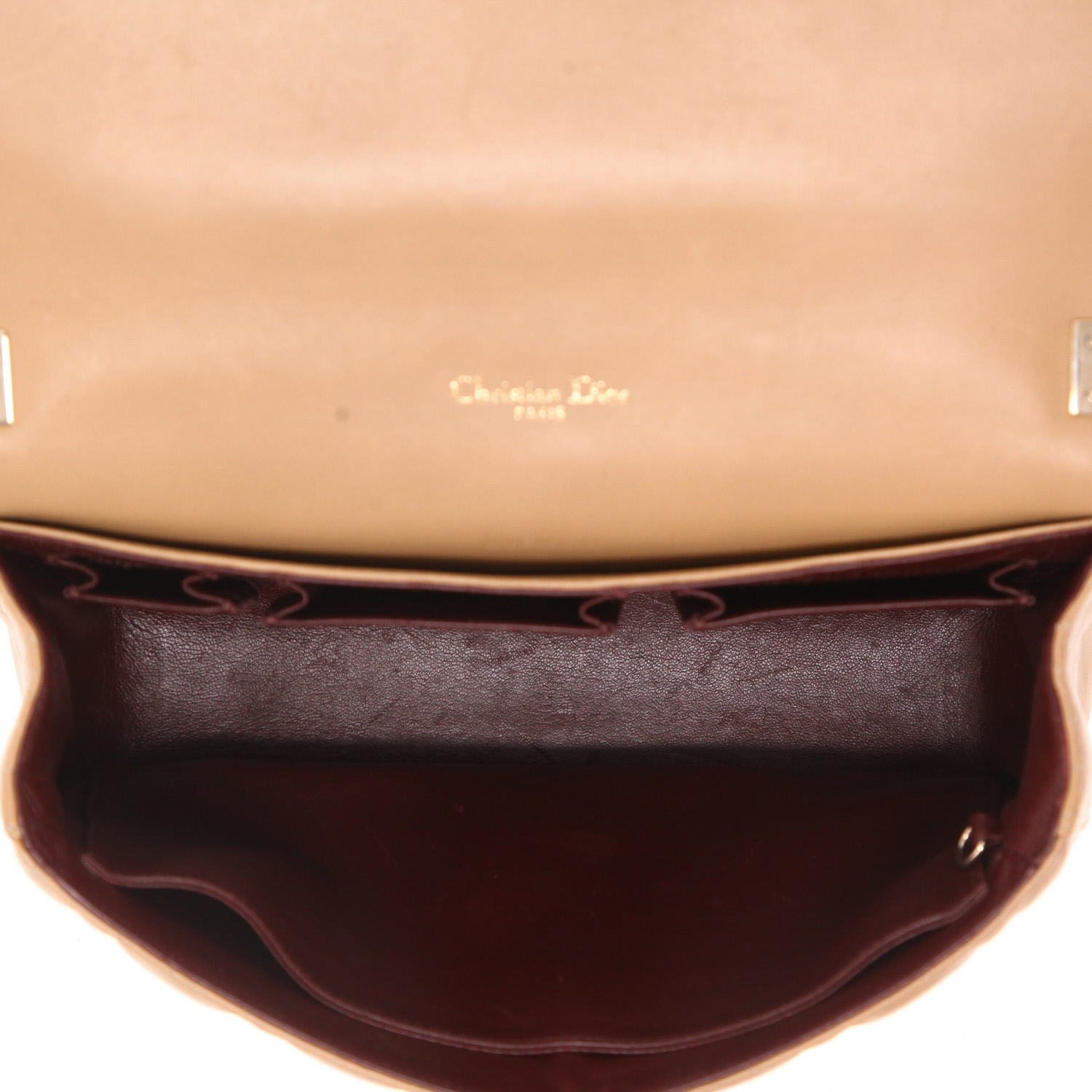 Dior Promenade handbag in beige leather cannage1:1High-quality replica