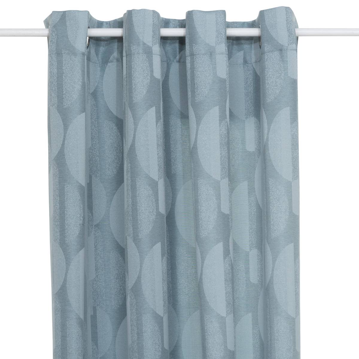 Curtain "Wimbi" Jacquard, Light Blue, 140x260 cm