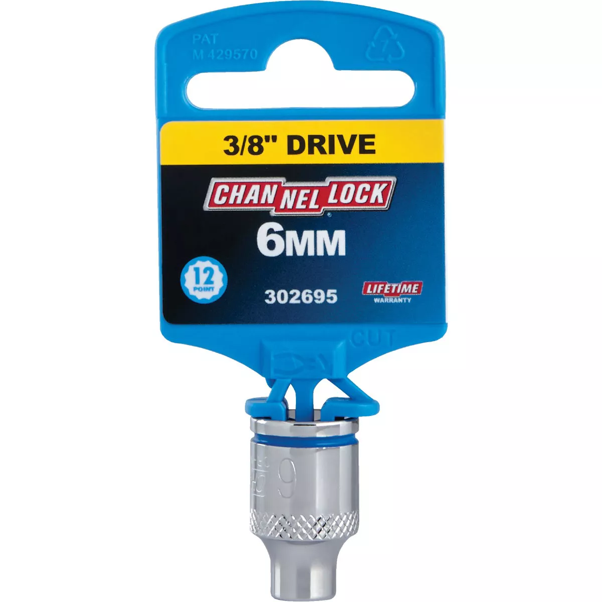 Channellock 3/8 In. Drive 6 mm 12-Point Shallow Metric Socket
