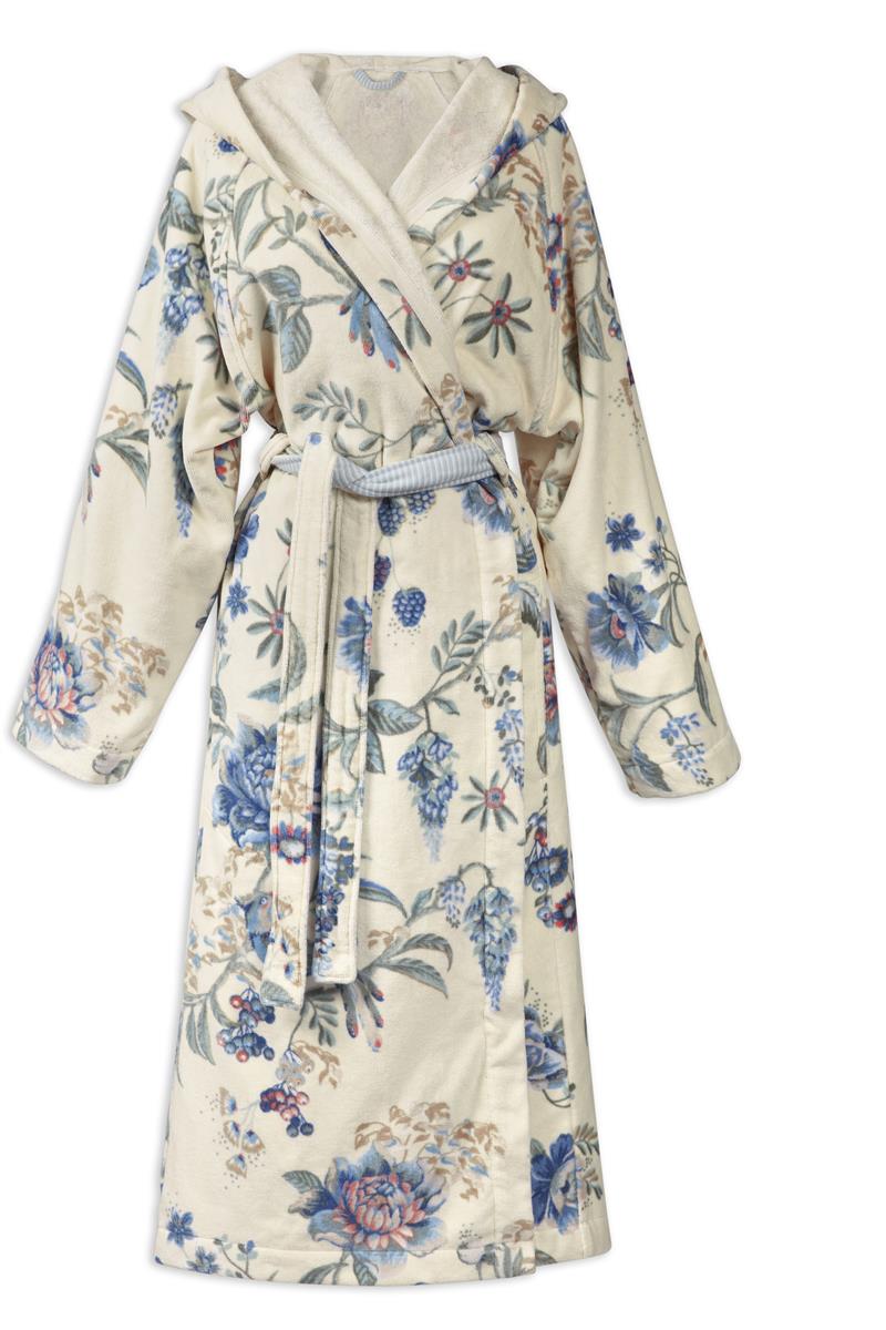 Pip Studio Secret Garden Badjas - WhiteBlue - S