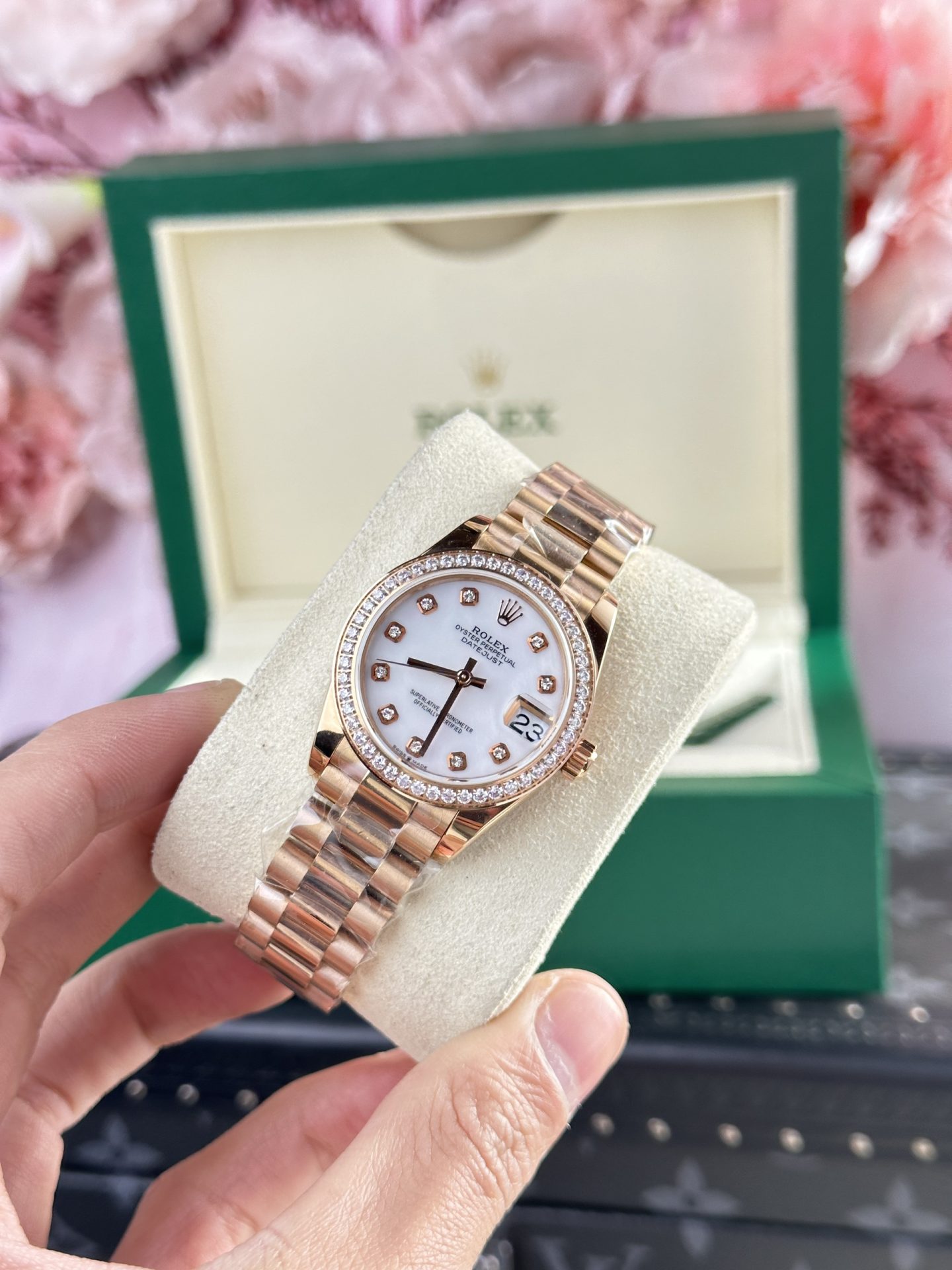 Rolex DateJust 278285 Replica Watch Mother Of Pearl Dial 31mm - Elite Watch Atelier