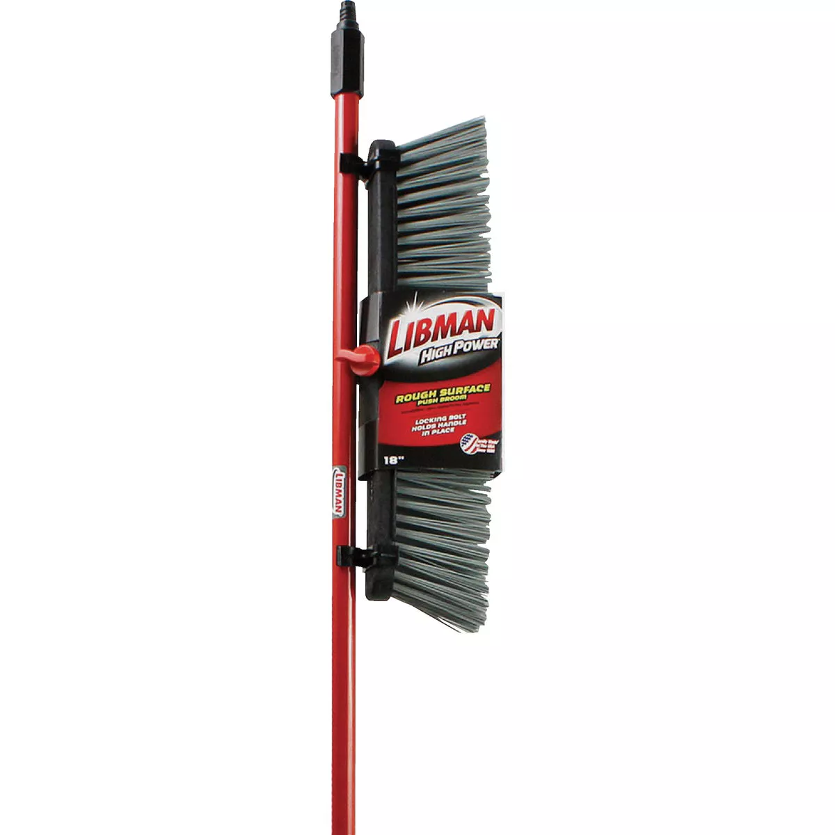 Libman 18 In. x 64 In. Steel Handle Rough Surface Push Broom