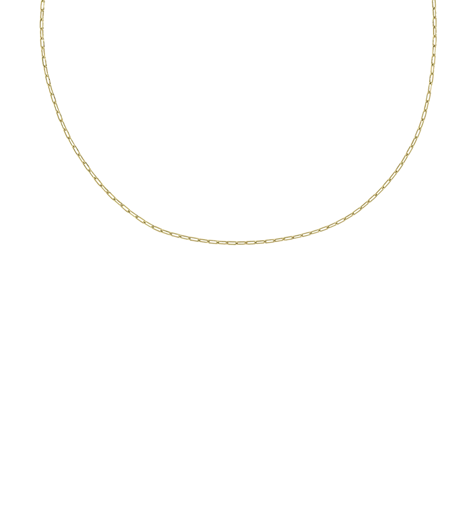 Link Plain Necklace 14K