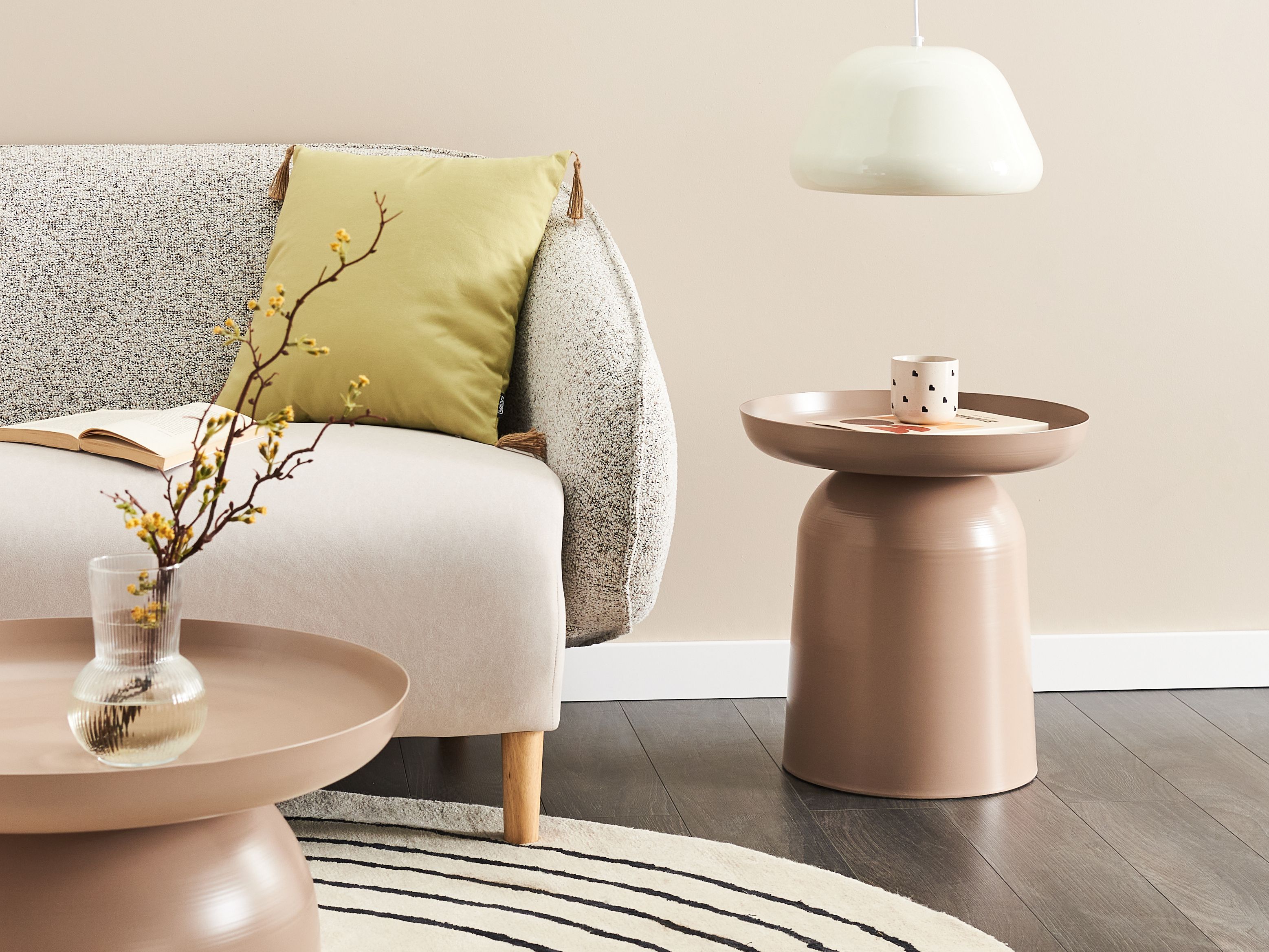 Side Table TORRENS Metal Taupe