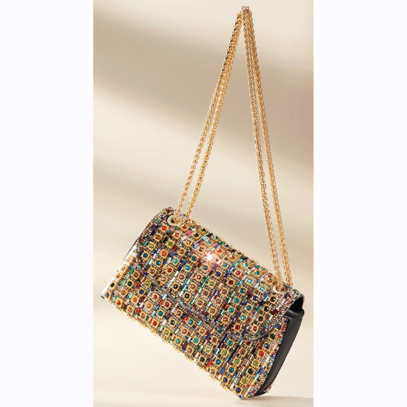 Multicolor Rhinestone Bag - MIDNIGHT VELVET CATALOG