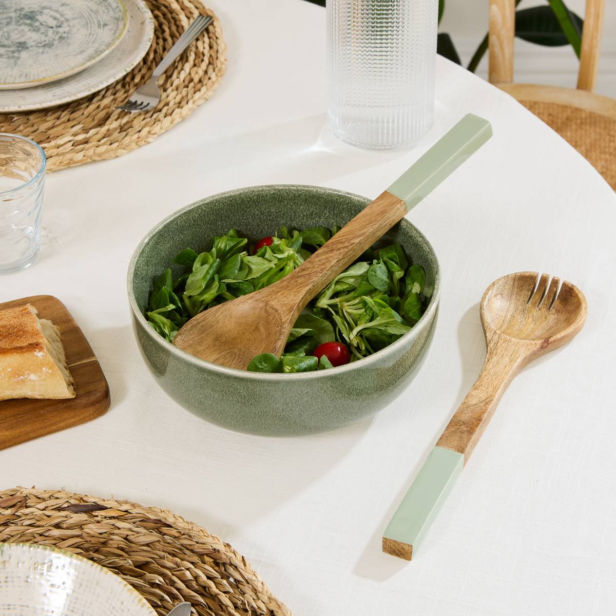 Salad Servers "Inaya" Mango, Green