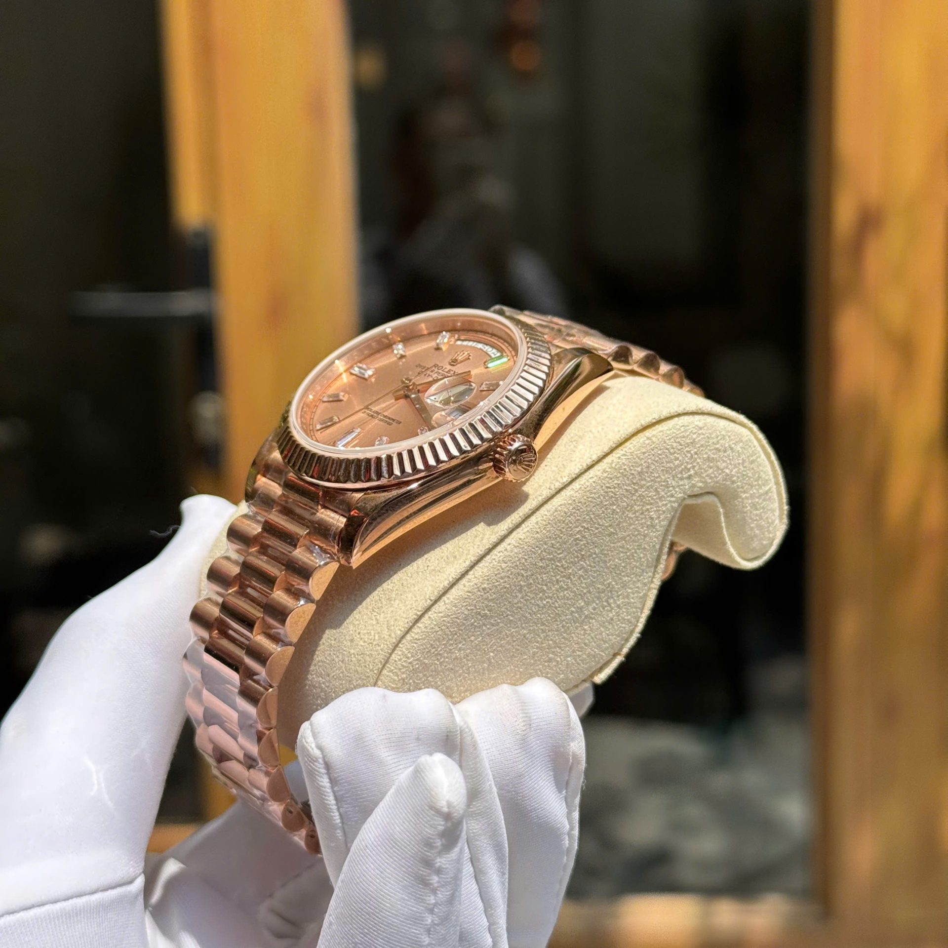 Rolex Day-Date 228235 Gold Wrapped Replica Watch 176 Grams GM Factory 40mm - Top club