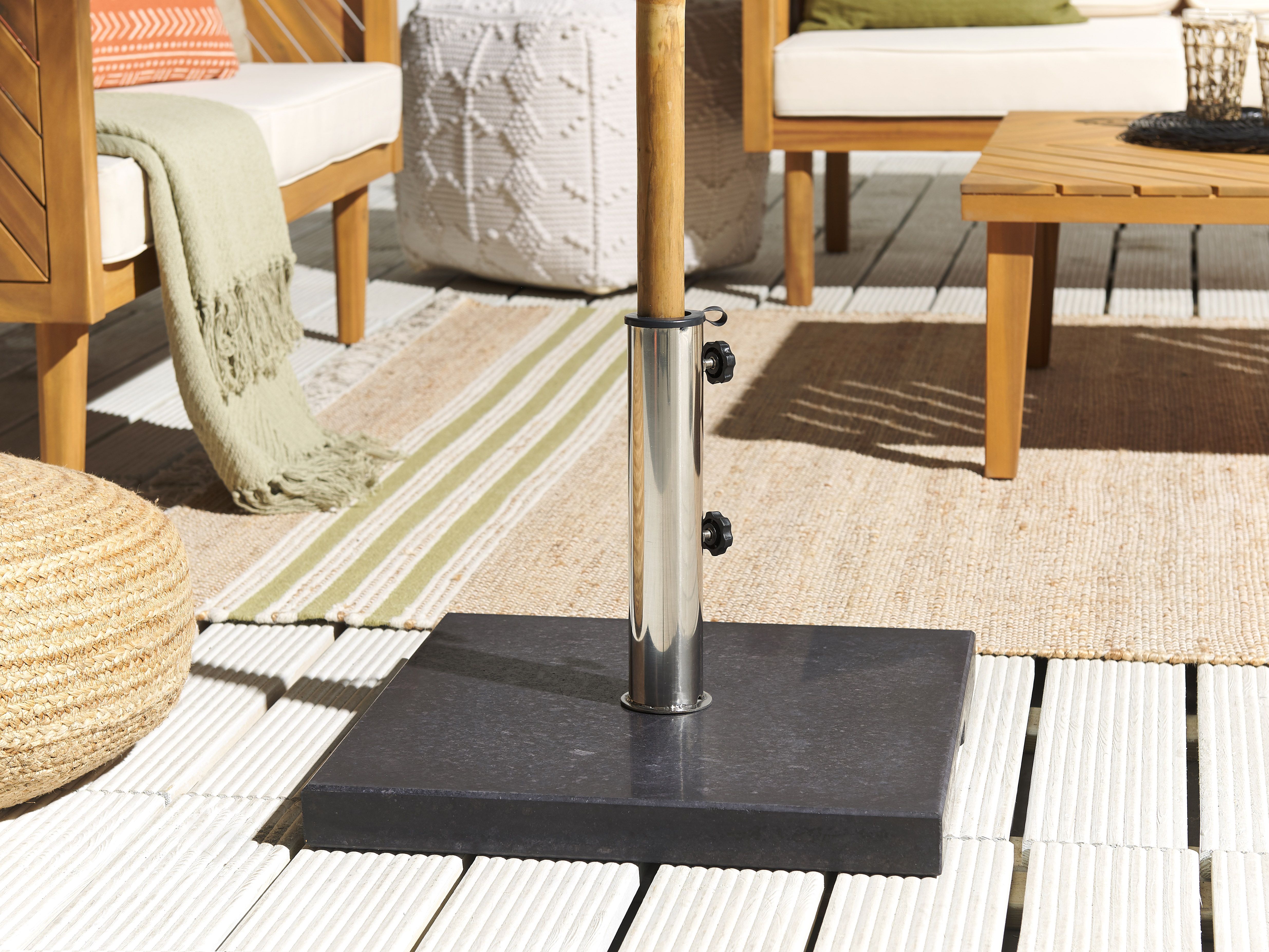 Parasol Base CEGGIA Black Square 25 kg