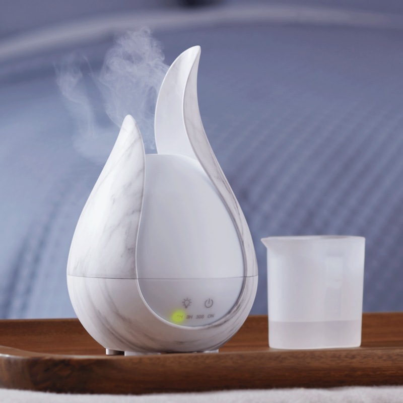 Color-Changing Faux-Marble Aroma Diffuser - MIDNIGHT VELVET CATALOG