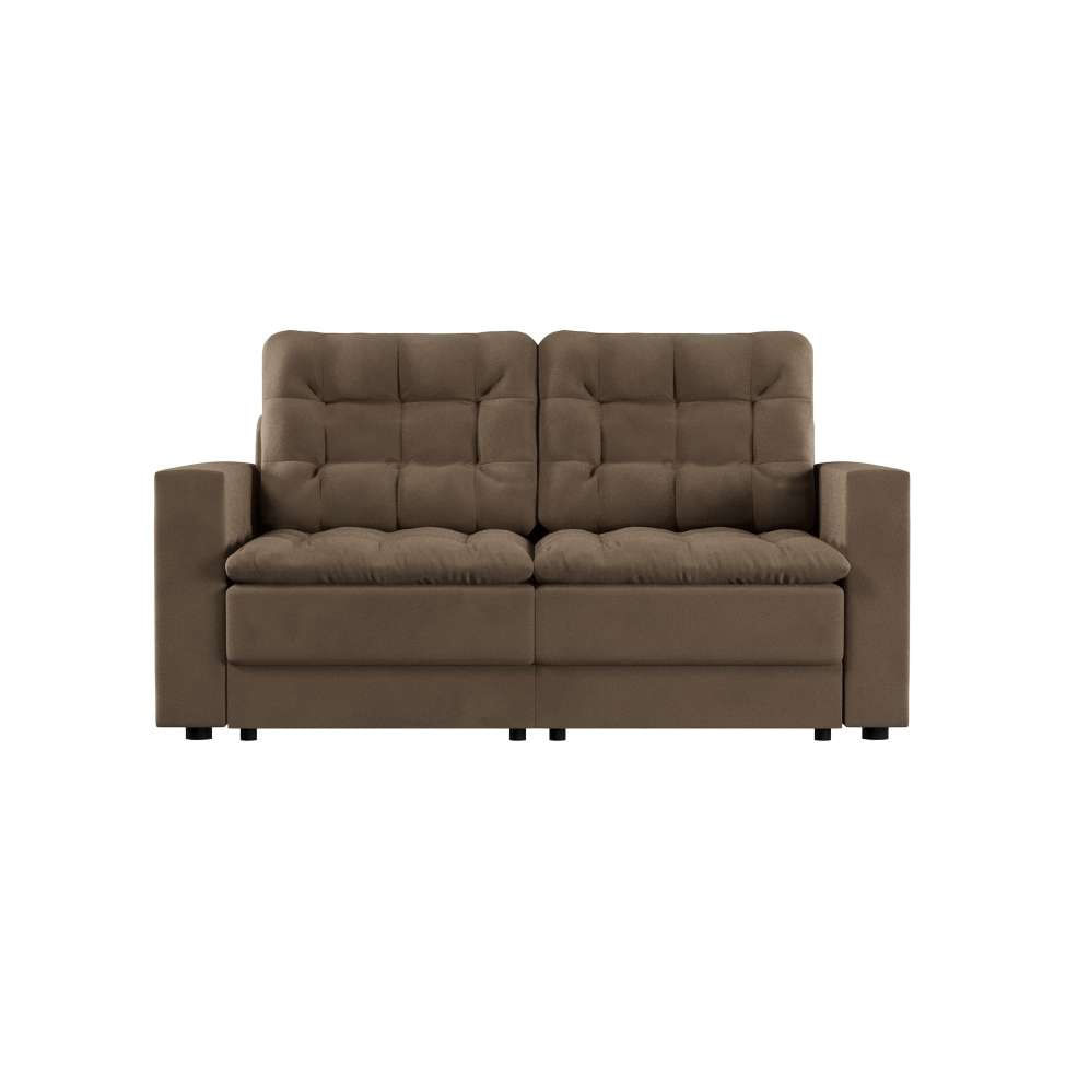 Sofá 3 Lugares Retrátil Berlim Suede Bege em Promoção | Ofertas na Americanas