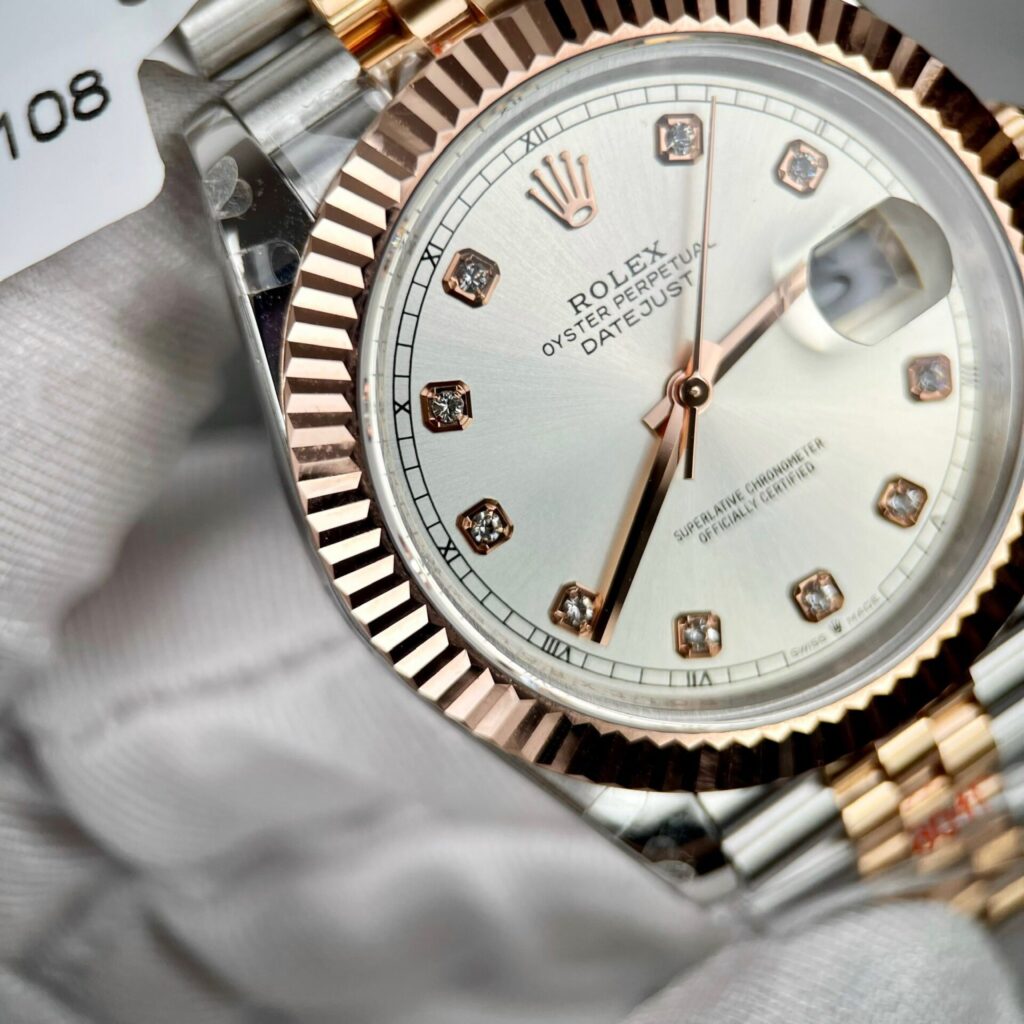 Rolex Replica Watch DateJust 126331 Gold Wrapped Sliver Dial GM Factory 41mm - Top club